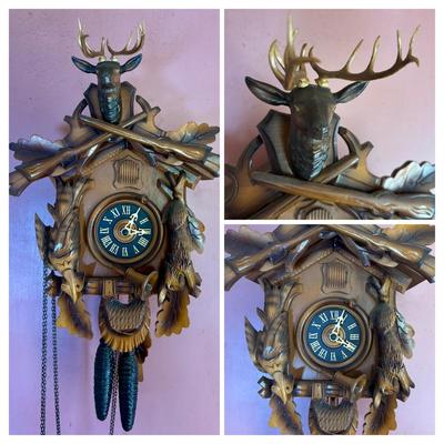 LOT 138: Vintage G.M. Angem Cuckoo Clock