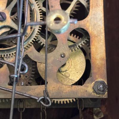 LOT 141: Vintage Cuckoo Clock with Inlay Details & Intricated Carvings