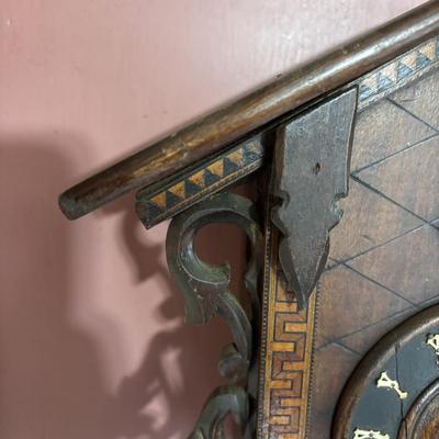 LOT 141: Vintage Cuckoo Clock with Inlay Details & Intricated Carvings