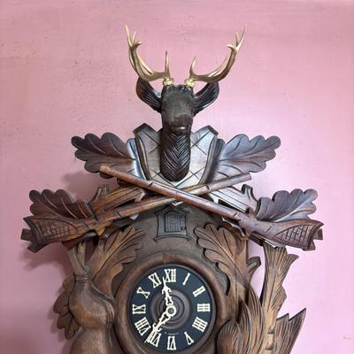 LOT 142: Vintage G.M. Regula 8-Day Cuckoo Clock