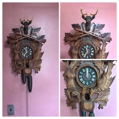 LOT 142: Vintage G.M. Regula 8-Day Cuckoo Clock