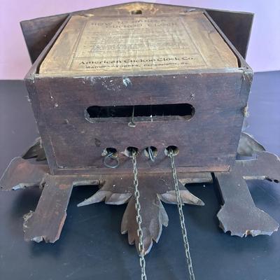 LOT 145: Vintage Cuckoo Clock: Amercian Cuckoo Clock Co., Philadelphia PA