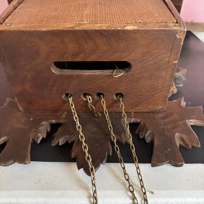 LOT 146: Vintage G.K. Cuckoo Clock with "Portrait" Pendulum