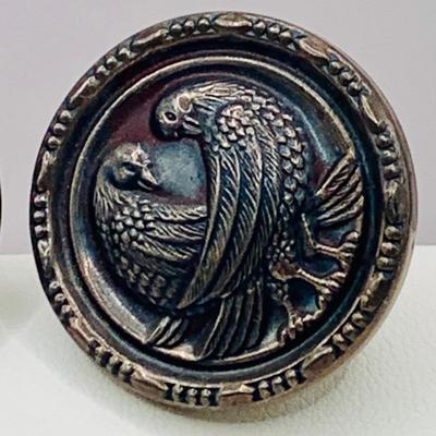 LOT 150 Antique Screw-back Button Earrings 9,2g Sterling Silver