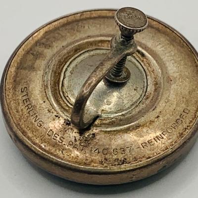 LOT 150 Antique Screw-back Button Earrings 9,2g Sterling Silver