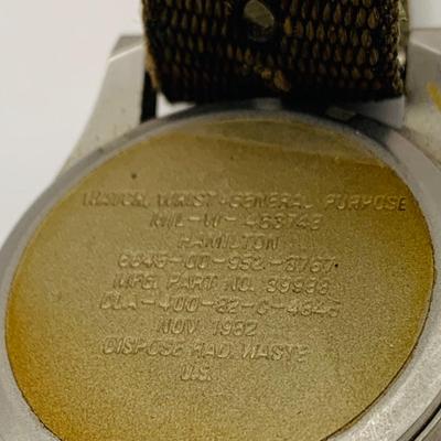 LOT 154: Vintage Hamilton Khaki Military Watch