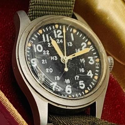 LOT 154: Vintage Hamilton Khaki Military Watch