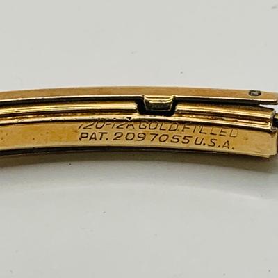 LOT 156: Lathin Watch 14K Gold Case and Gold Filled Band