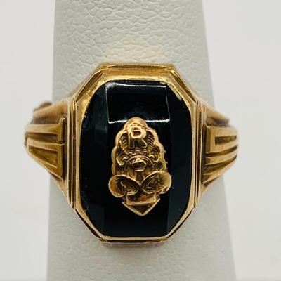 LOT 157: Dieges and Clust 10 Gold Class 1949 Class Ring Size 4.5 - 5 6.1 gtw