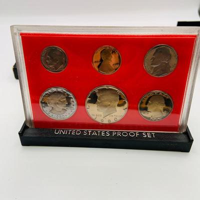 LOT 156; US Mint Coin Proof Sets from 1968, 1980 and 1981