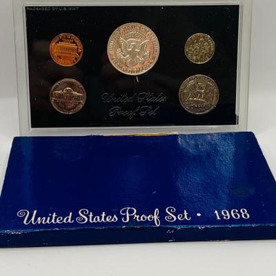 LOT 156; US Mint Coin Proof Sets from 1968, 1980 and 1981