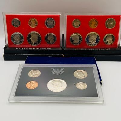 LOT 156; US Mint Coin Proof Sets from 1968, 1980 and 1981