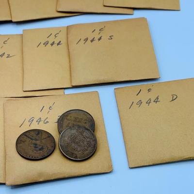 LOT 160: Large Collection of Wheat Back Pennies Featuring the 1909 VDB Penny