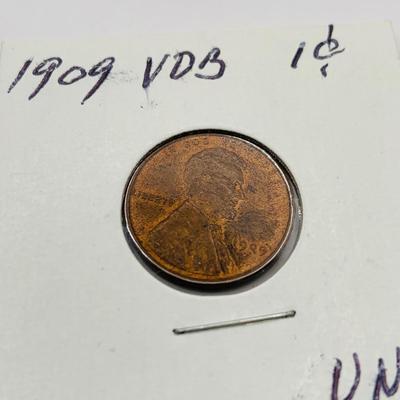 LOT 160: Large Collection of Wheat Back Pennies Featuring the 1909 VDB Penny