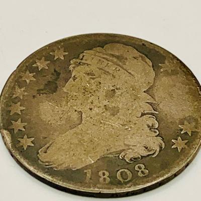 LOT 161: Set of 4 Liberty Bust Half Dollars 1808, 1810, 1825, 1830