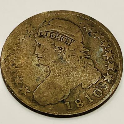 LOT 161: Set of 4 Liberty Bust Half Dollars 1808, 1810, 1825, 1830