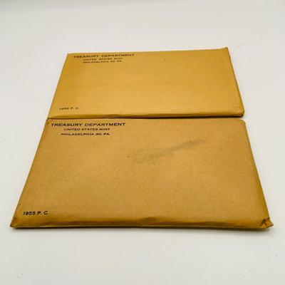LOT 164: Unopened Us Mint Proof Sets 1955 and 1956