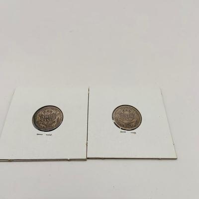 LO 165: Collection of Barber Dimes from 1892 - 1902