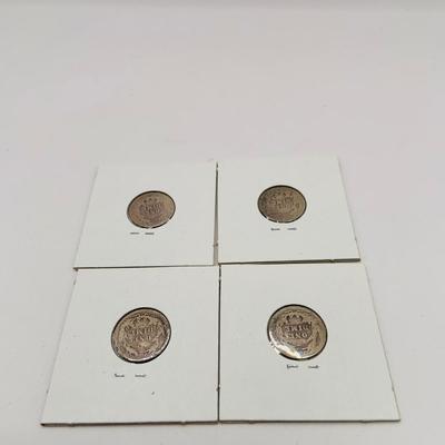 LO 165: Collection of Barber Dimes from 1892 - 1902