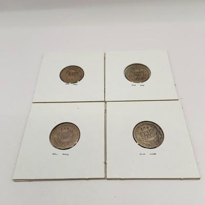 LO 165: Collection of Barber Dimes from 1892 - 1902