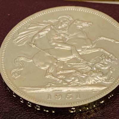 LOT 169: Foreign Coin - 1951 Festival of Britain 5 Shillings Coin, Greek Drachmas East Africa Cents