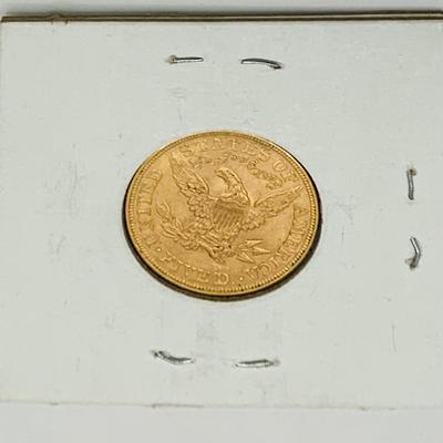 LOT 172: 1900 Gold Liberty Head/ Eagle $5.00 Coin