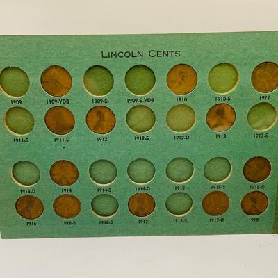 LOT 176: Coin Collection Sets Liberty Head Nickels, Lincoln Cents and US Small Cents 1857 -1909