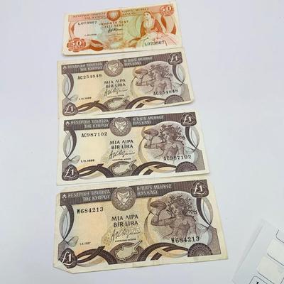 LOT 178: Collection of Foreign Currency Luxembourg, Cyprus, Greece, Canada, Mexico and Hong Kong