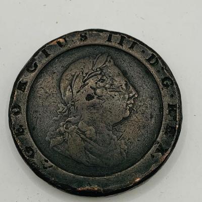 LOT 179: Set of Two (2) 1797 Britain Cartwheel Penney