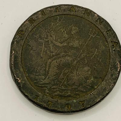 LOT 179: Set of Two (2) 1797 Britain Cartwheel Penney