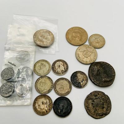 LOT 180: Collection of Coin from German, Philippines, Mexico, United Kingdom and Other Countries