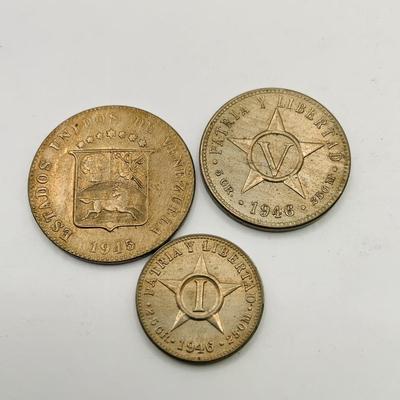 LOT 180: Collection of Coin from German, Philippines, Mexico, United Kingdom and Other Countries