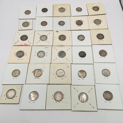 LOT 181: Collection of Canadian Silver Coins 1870 - 1913 - Silver 92.5%