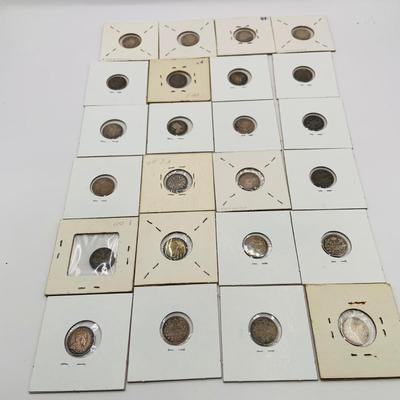 LOT 183 Canadian Nickels 1900-1910 Silver 92.5%