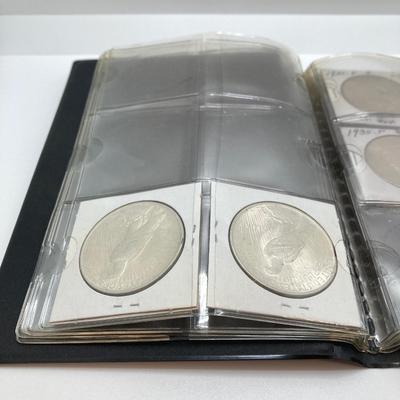 LOT 244: Collection of Six U.S. Silver Peace Dollar Coins - Dated 1924 and 1935