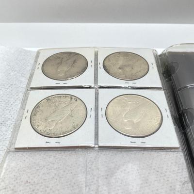 LOT 244: Collection of Six U.S. Silver Peace Dollar Coins - Dated 1924 and 1935
