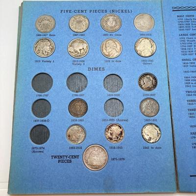 LOT 246: United States Coin Type Collection Books No. 9026A and No. 9026B with Antique / Vintage Coins