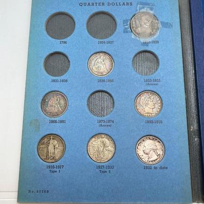 LOT 246: United States Coin Type Collection Books No. 9026A and No. 9026B with Antique / Vintage Coins