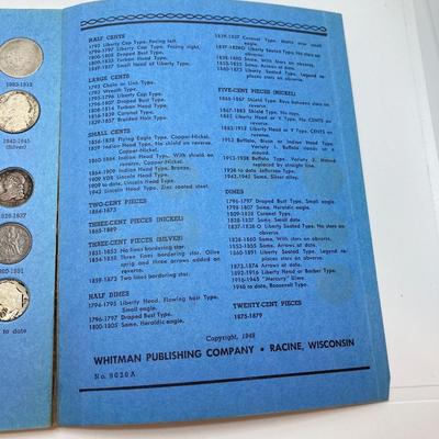 LOT 246: United States Coin Type Collection Books No. 9026A and No. 9026B with Antique / Vintage Coins