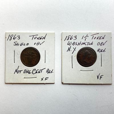 LOT 247: Unique Collection of Civil War Coins / Tokens and More