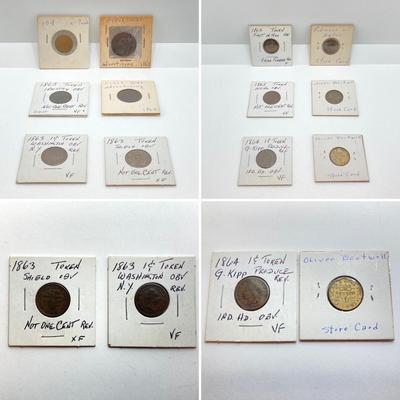 LOT 247: Unique Collection of Civil War Coins / Tokens and More