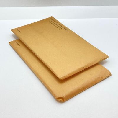 LOT 248: Two 1956 U.S. Philadelphia Mint Coin Proof Sets in Sealed Original Envelopes