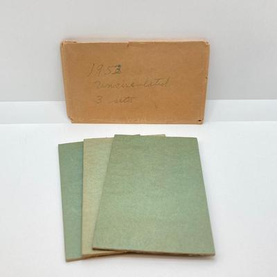 LOT 249: Three U.S. Mint Coin Sets in Original Envelopes - 1951, 1952 and 1953