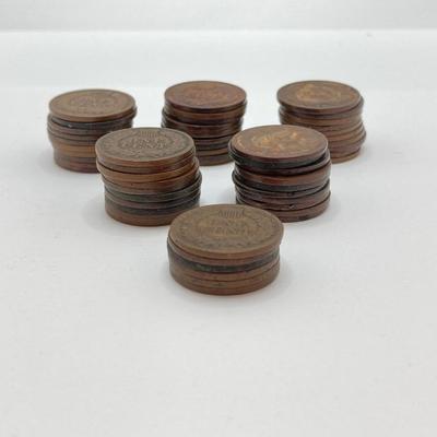 LOT 251: Collection of U.S. Indian Head Pennies