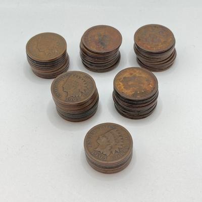 LOT 251: Collection of U.S. Indian Head Pennies