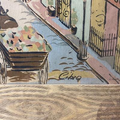Vintage Parisian street scene