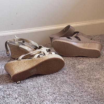 New in Box Timberland Sandals and Other Lightly Used Heeled Sandlas - Women’s Sizes 6.5-8 (GB1-DZ)