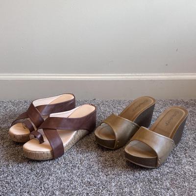 New in Box Timberland Sandals and Other Lightly Used Heeled Sandlas - Women’s Sizes 6.5-8 (GB1-DZ)