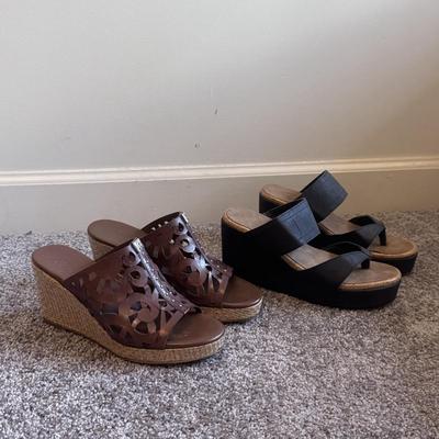 New in Box Timberland Sandals and Other Lightly Used Heeled Sandlas - Women’s Sizes 6.5-8 (GB1-DZ)