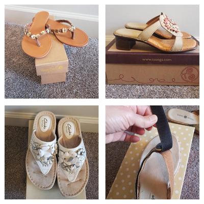 Summer Sandles (Size 7)-Clarks, Lindsay Phillips, Tonga and More (GB1-KD)